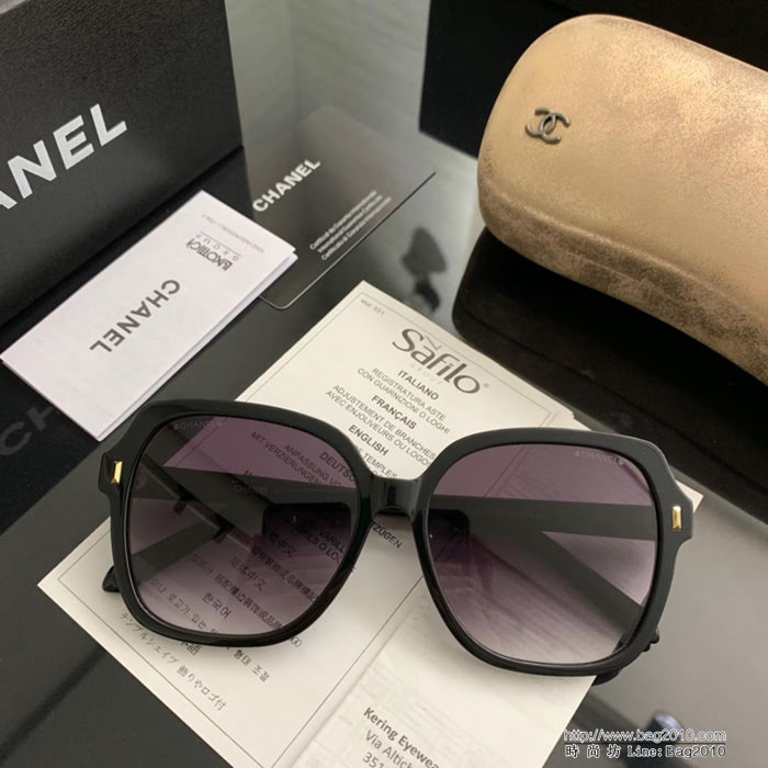 CHANEL香奈兒 19年開春新款 潮流爆款 時尚方框太陽鏡 高品質 網紅潮款墨鏡  lly1672